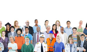 Group of Diverse Multiethnic People with Different Jobs