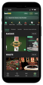 Bet365 Casino blackjack games