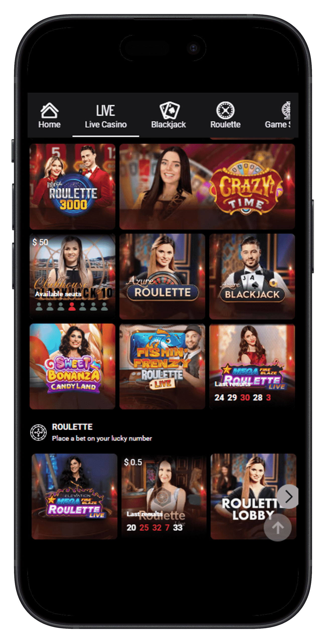 Live Casino Games Available at PartyCasino