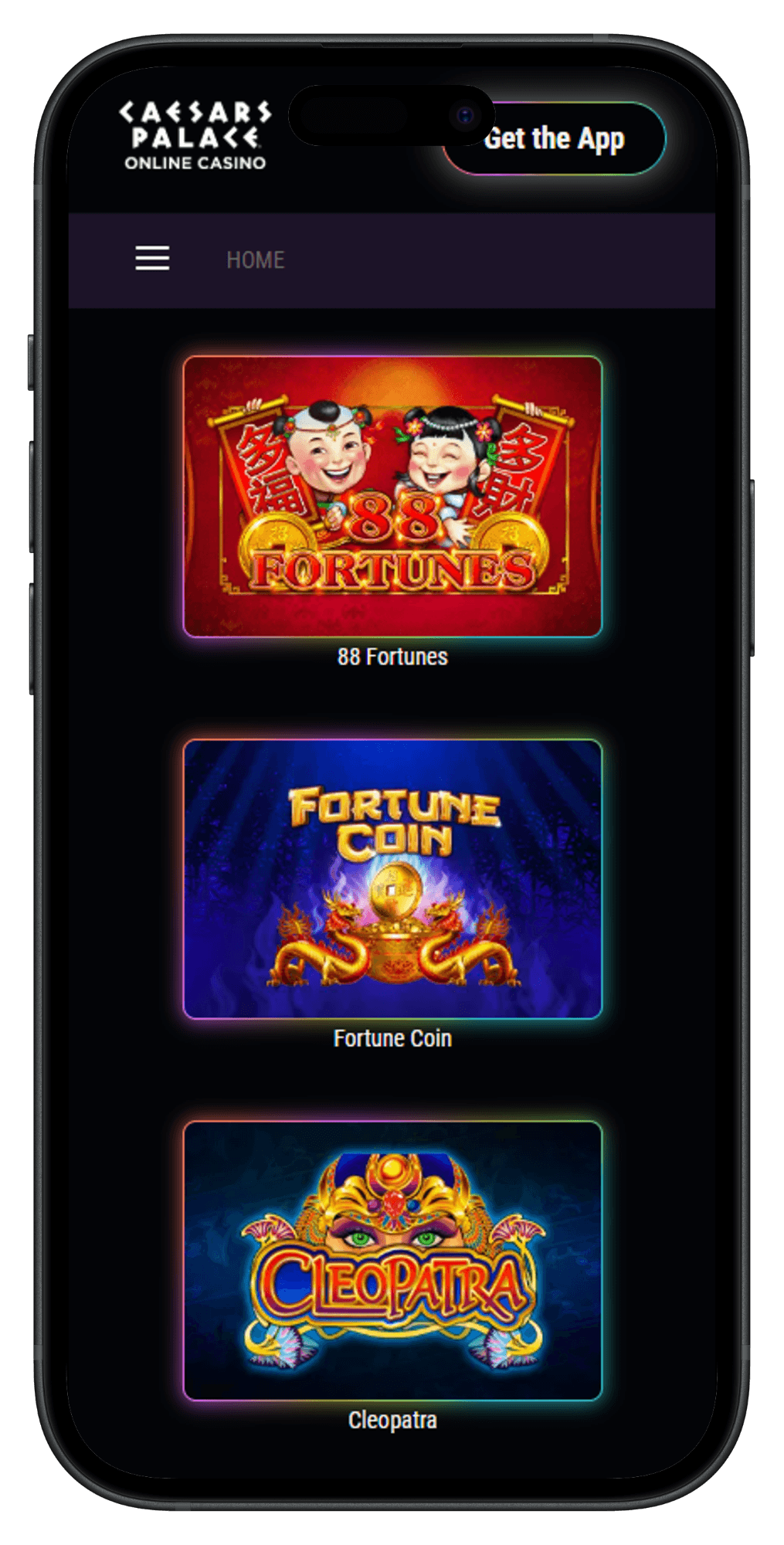 Caesars Palace Online Casino Games List