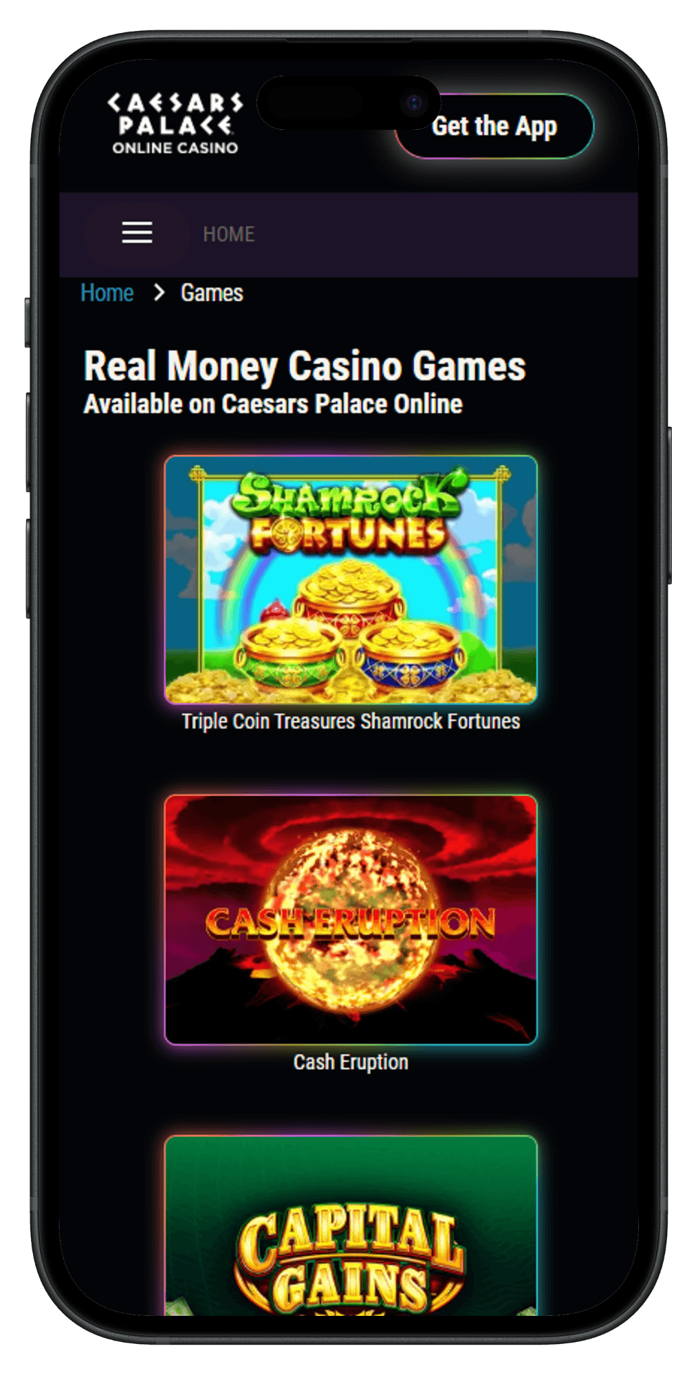 Caesars Palace Online Casino Games