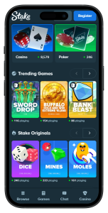 Stake Casino home portrait